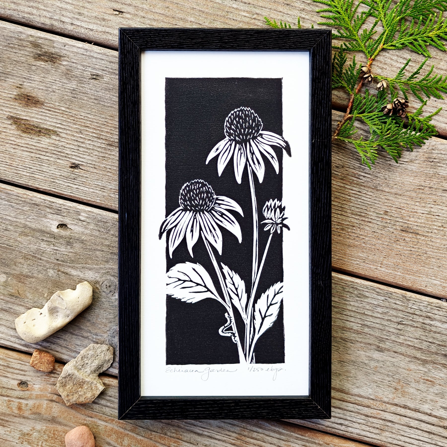 More Flowers | Big Mitten Linocuts