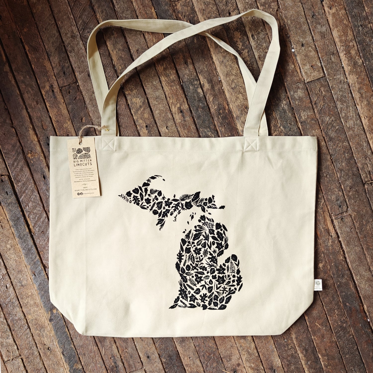 Carryalls | Big Mitten Linocuts